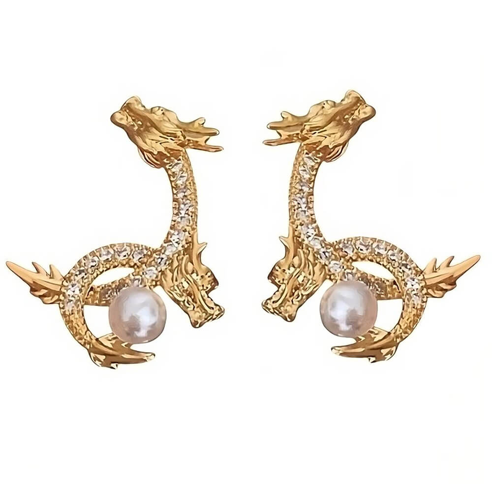 Dragon Pearl Earrings