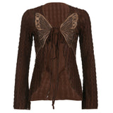 Fairy Grunge Butterfly Long Sleeve Top