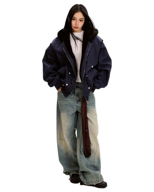 Gossip Team Fleece Bomber Jacket