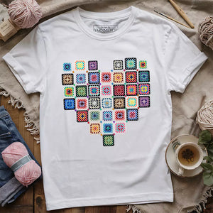 Granny Squares Heart T-shirt