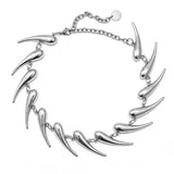 Grunge Aesthetic Spike Choker Necklace