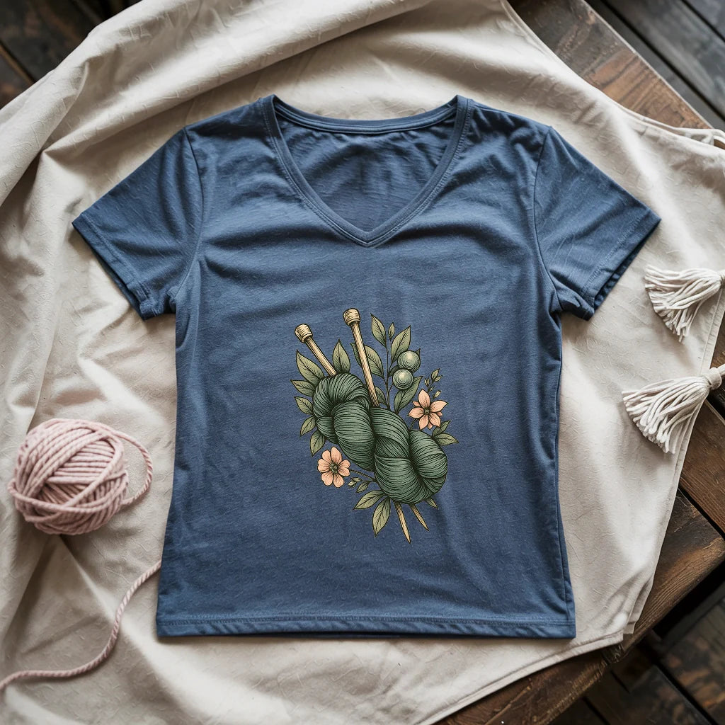 Botanical Yarn Lady V-neck