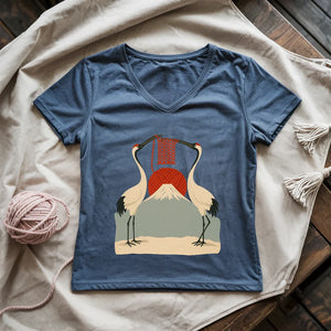 Knitting Sun Lady V-neck