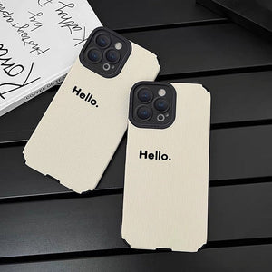 Hello Minimalist IPhone Case