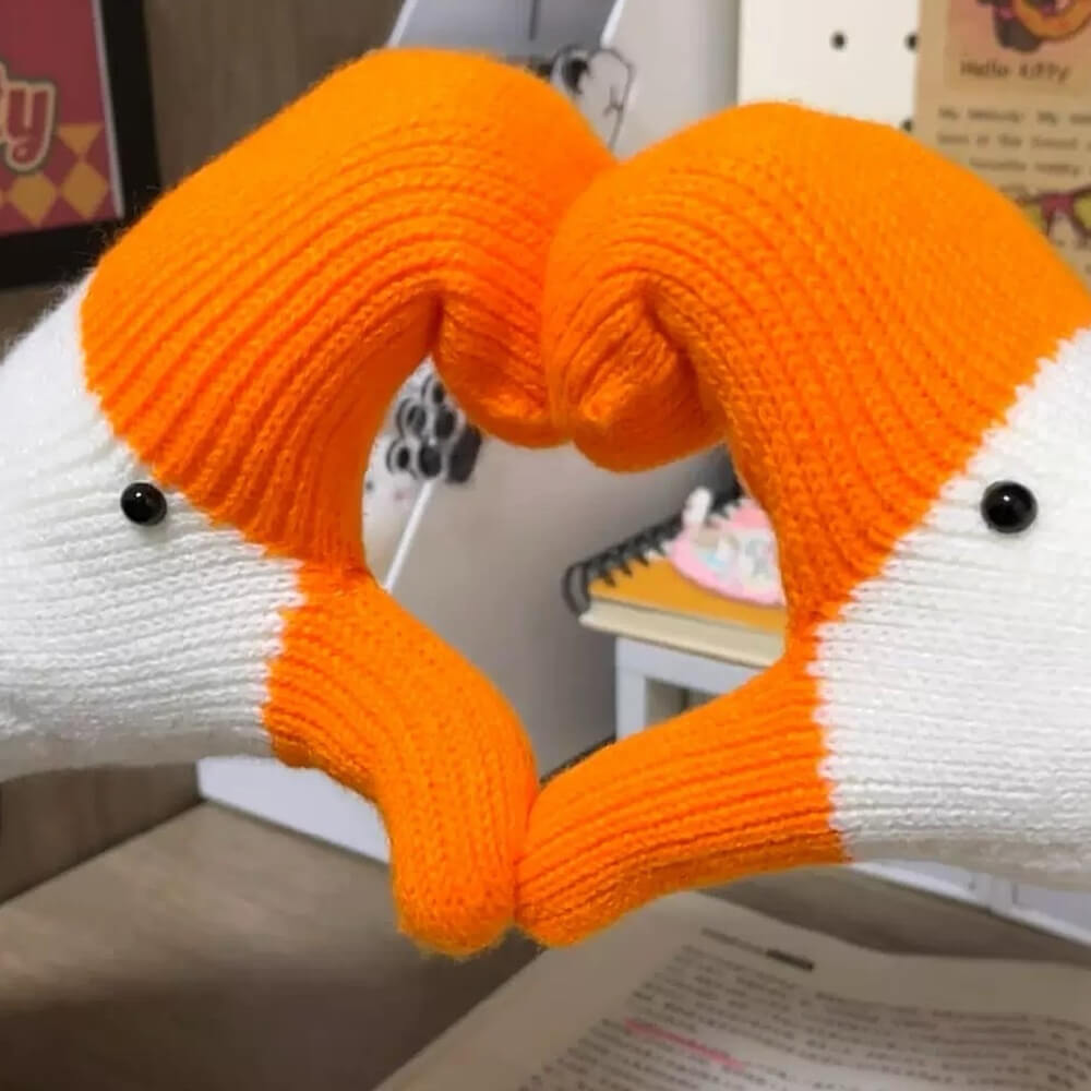 Knit Goose Winter Gloves