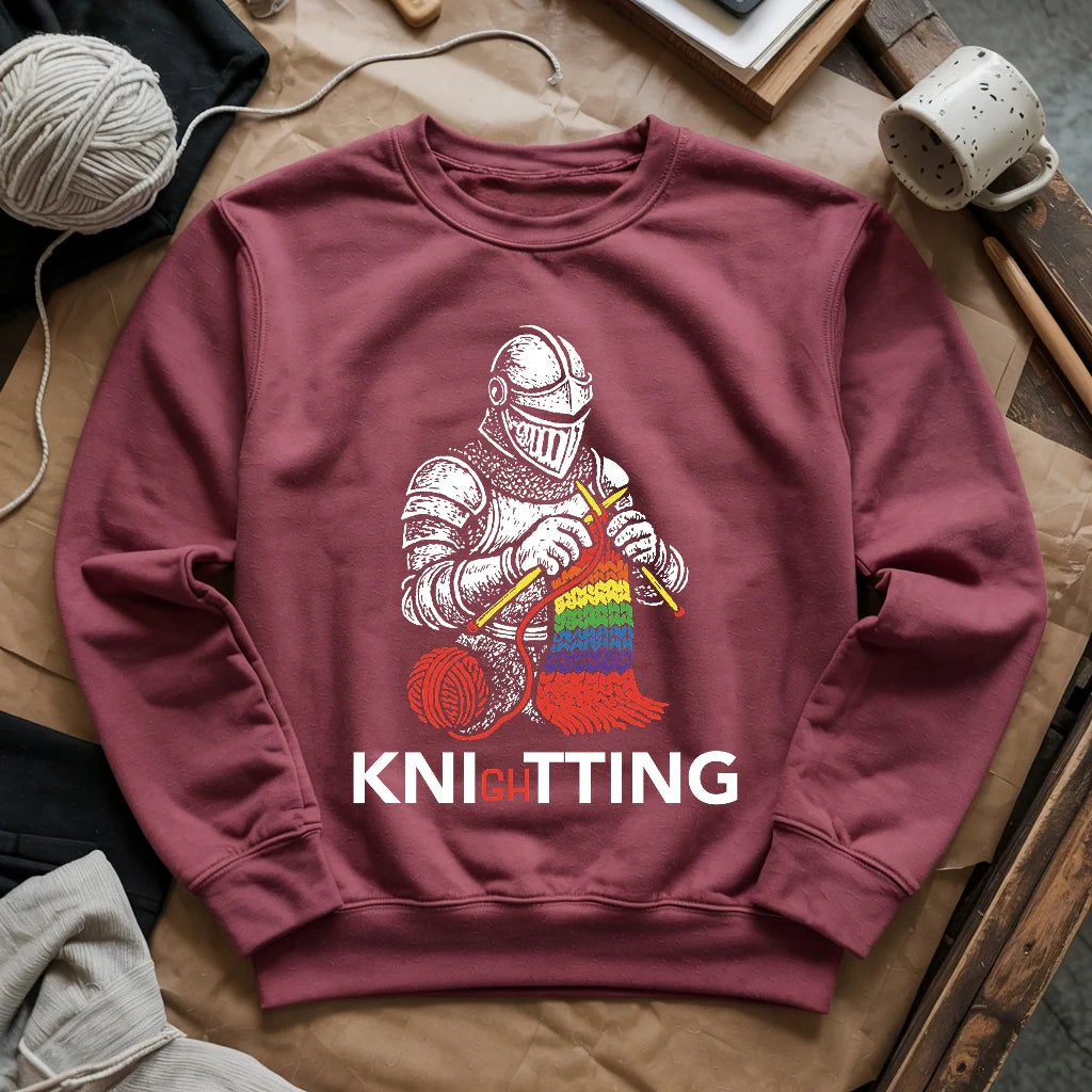Knight Knitting Sweatshirt