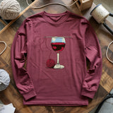 Wine And Yarn Long Sleeve T-shirt