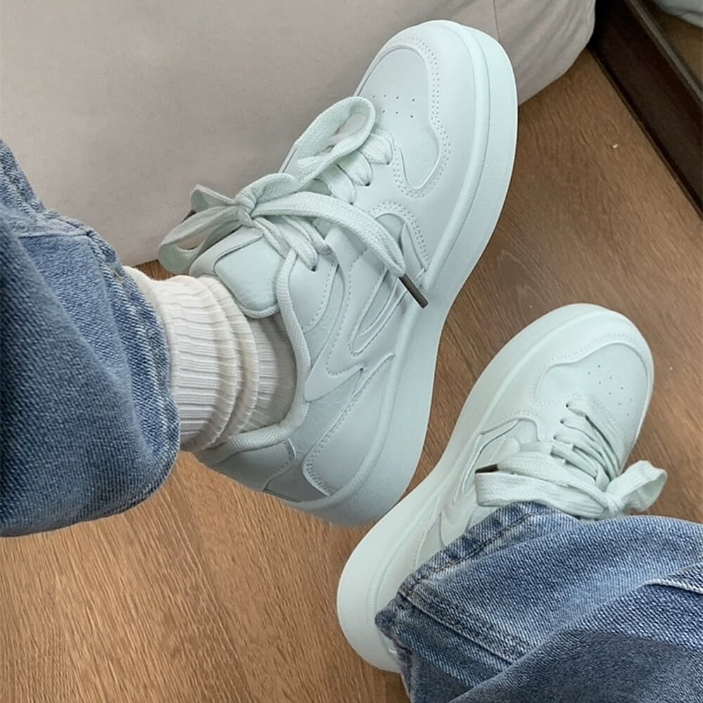 Self Made Skater Sneakers in Mint