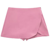 Old Money Asymmetric Mini Skort