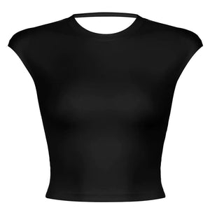 Old Money Open Back Crop Top