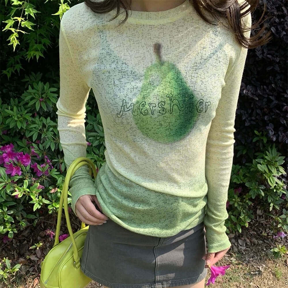 Pear Gradient Knit Top