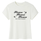 Please Don’t Y2K Baby Tee