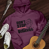 Don't Stop Believing Santa Hoodie