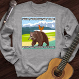 Chicken On A Bear Crewneck