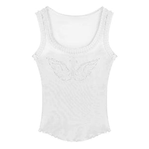 Rhinestone Angel Wings Tank Top