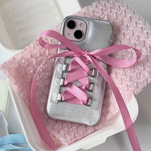 Balletcore Ribbon Lace Up iPhone Case