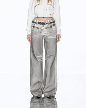 High Fashion Silver Jeans