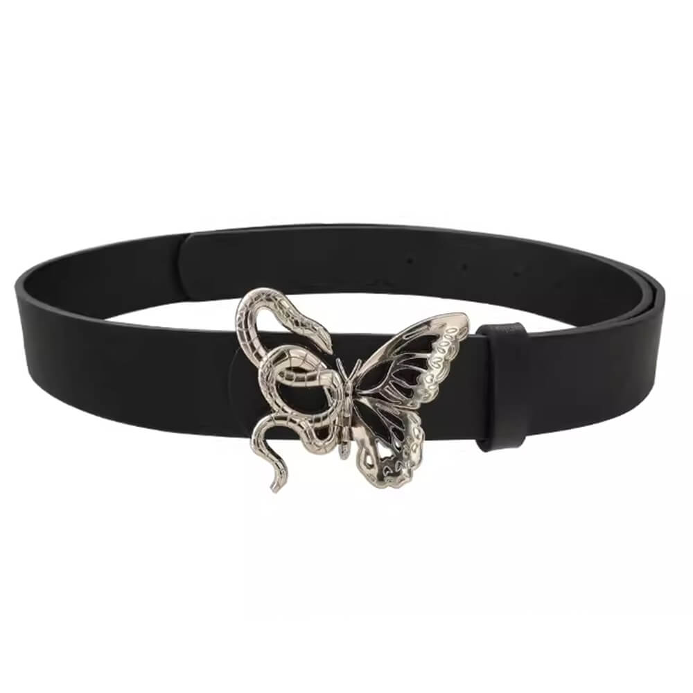Snake and Butterfly Buckle Belt