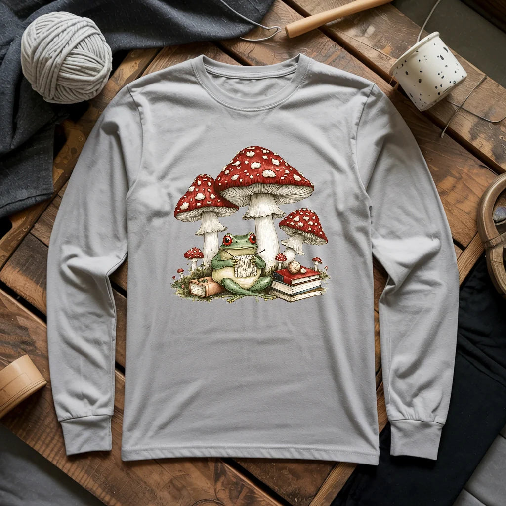 Knitting Frog Long Sleeve T-shirt