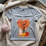 Love Knitting Season Lady V-neck