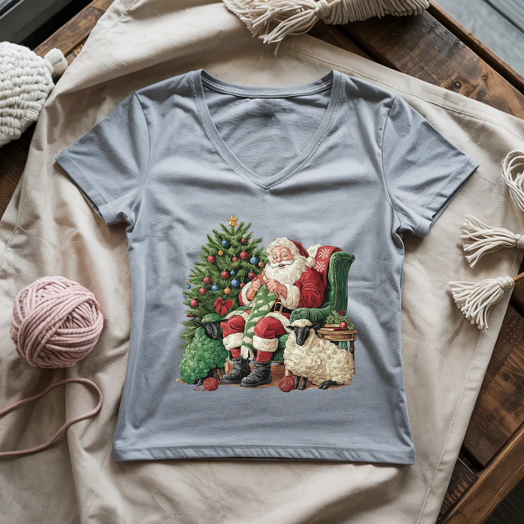 Santa Yarn Lady V-neck