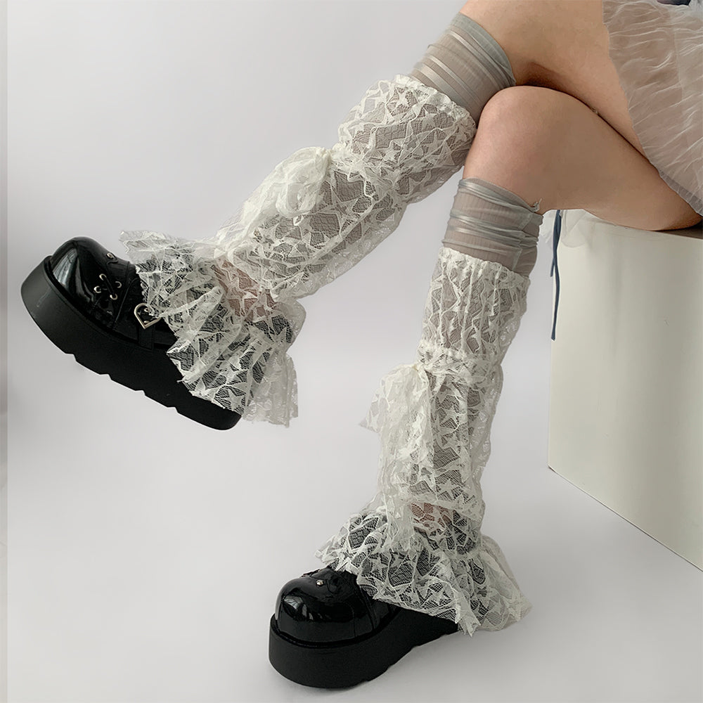 Star Girl Lace Leg Warmers