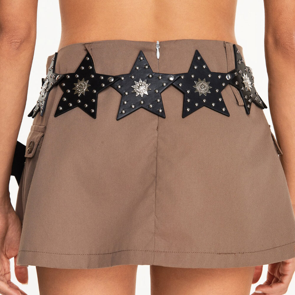 Star-Shaped Studded Y2K Hip Belt