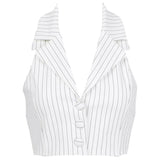 Baby Lies Halter Tailored Vest