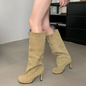 Fall Feels Cozy Slouch Knee-High Boots