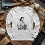 Jesus Crochet Long Sleeve T-shirt